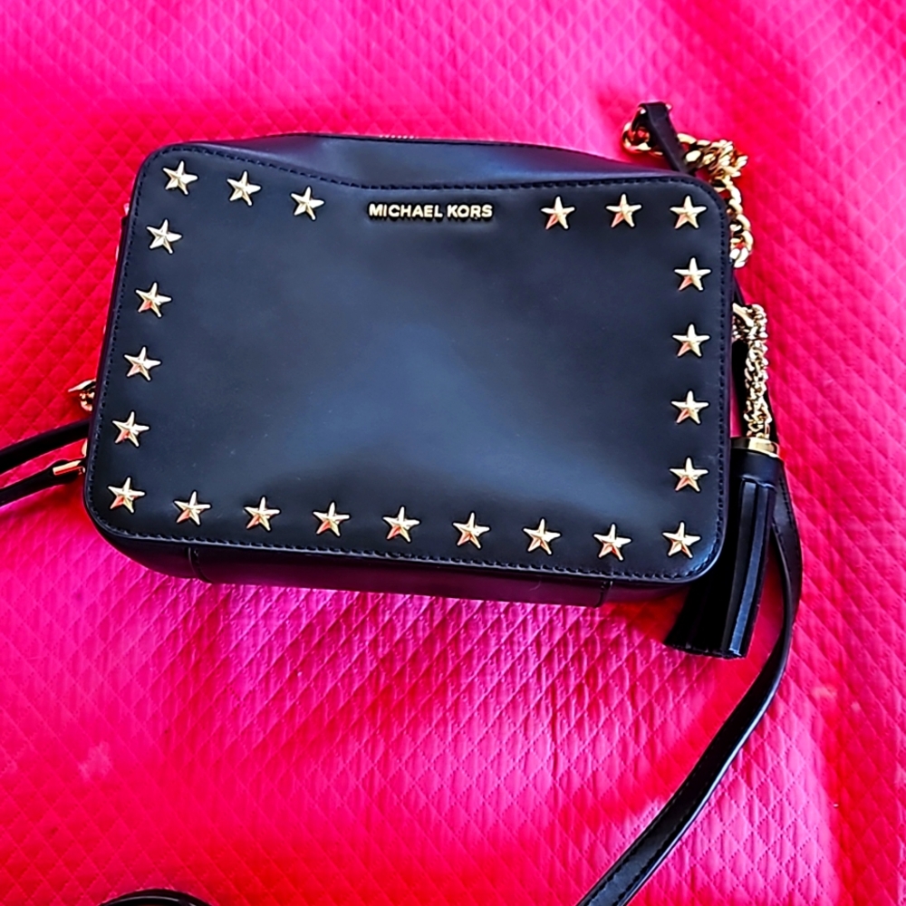 Michael Kors Black Leather Bag